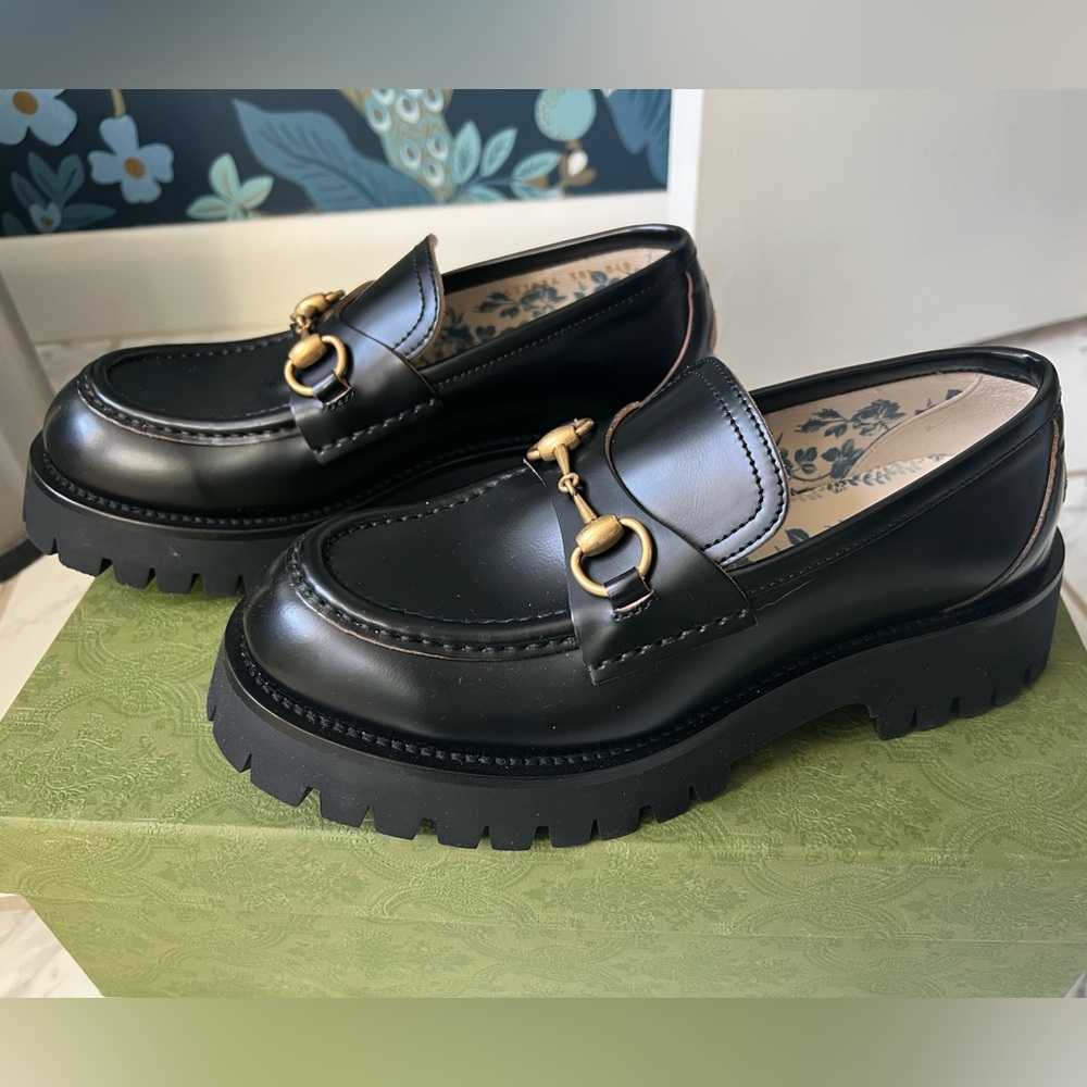 Brand new Gucci lug loafer. Never worn. Past return date so selling.